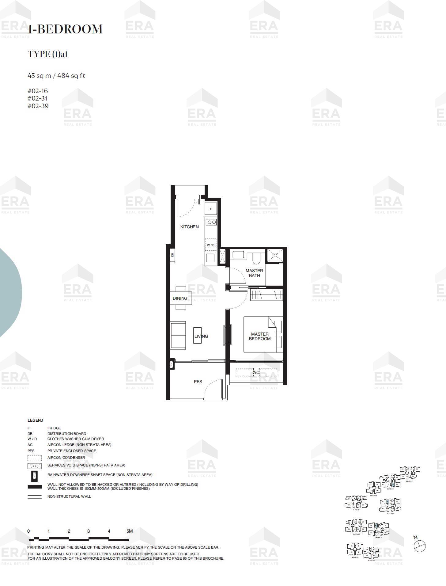 (1)a1 · 484 sqft floor plan