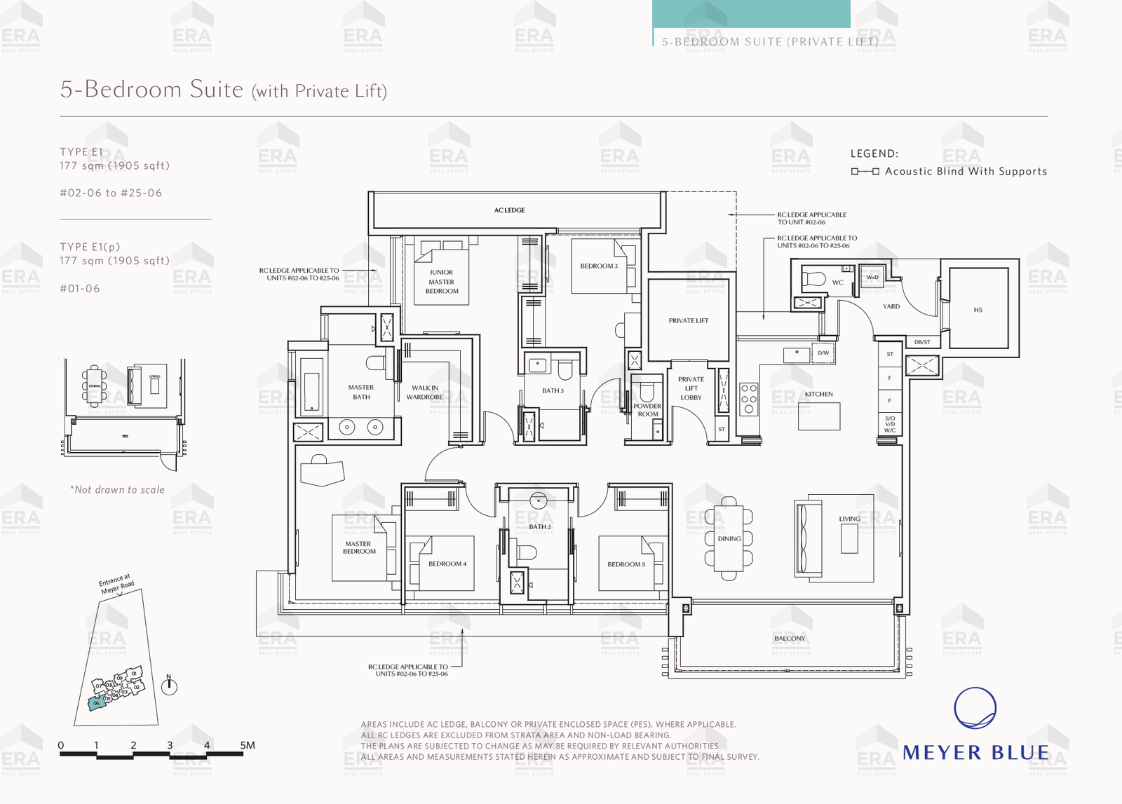 E1 · 1,905 sqft floor plan