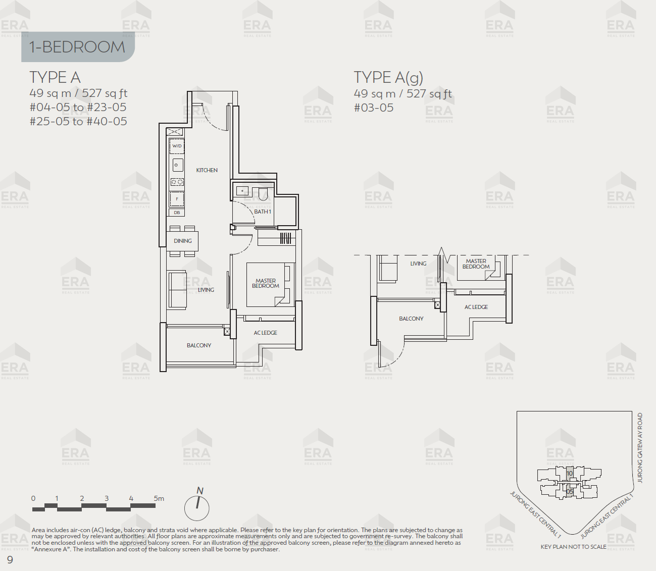 A · 527 sqft floor plan