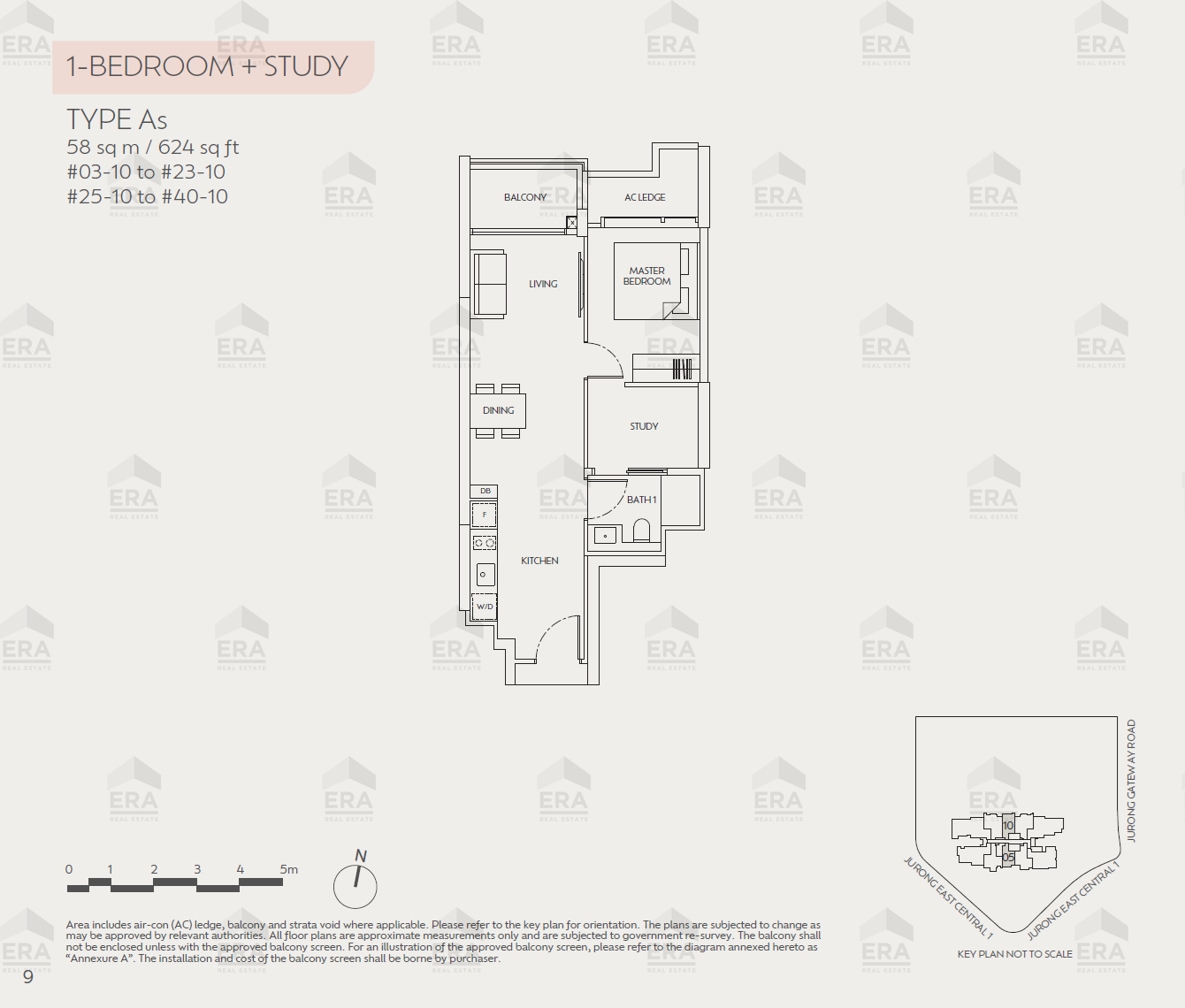 As · 624 sqft floor plan