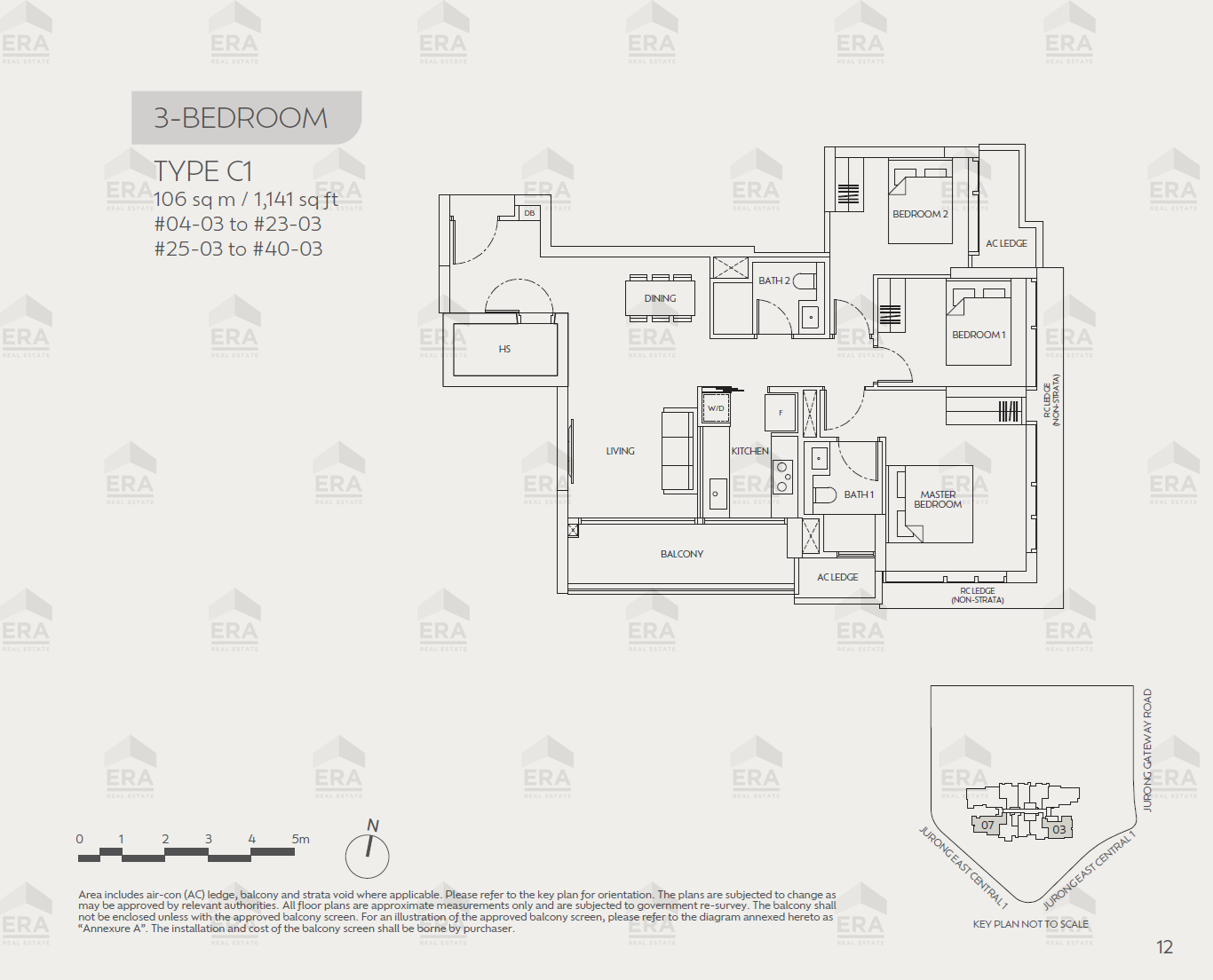 C1 · 1,141 sqft floor plan