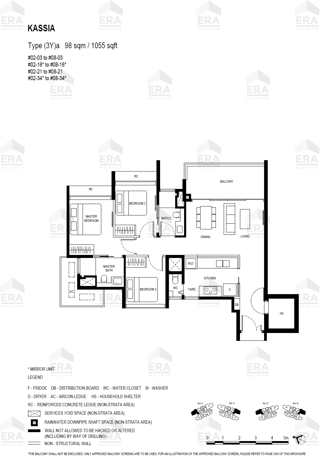 (3Y)a · 1,055 sqft floor plan