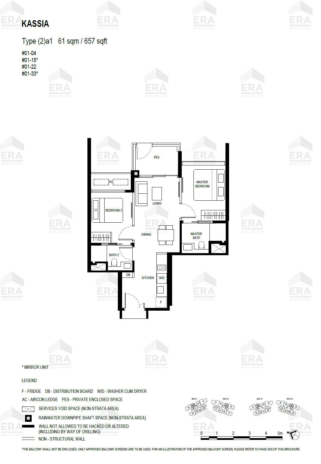 (2)a1 · 657 sqft floor plan
