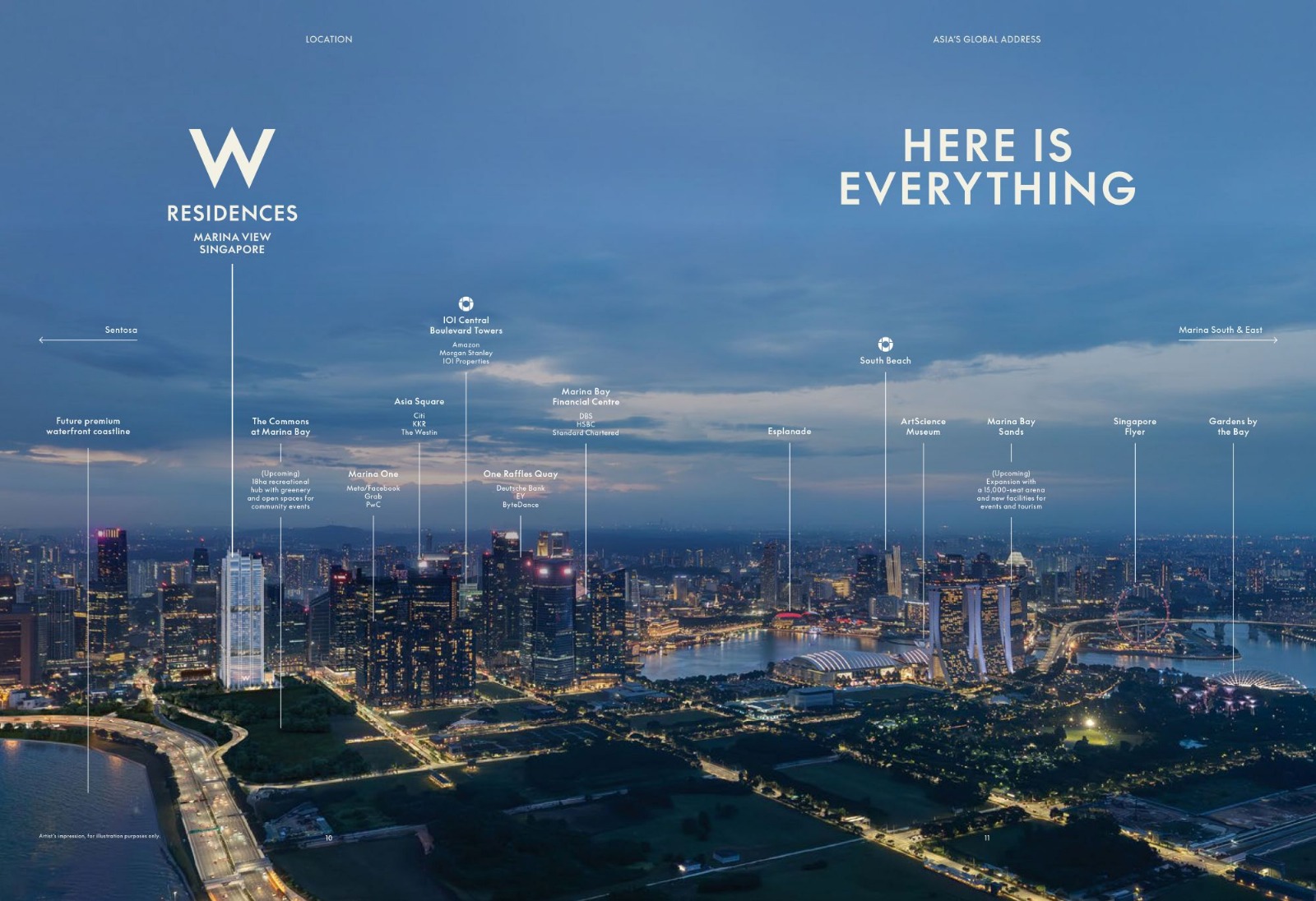 W Residences Marina View - Singapore, D01 new launch condo Singapore
